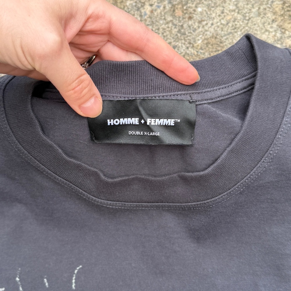 Homme + Femme Space Ship Black Tee size XXL - Picture 6 of 7
